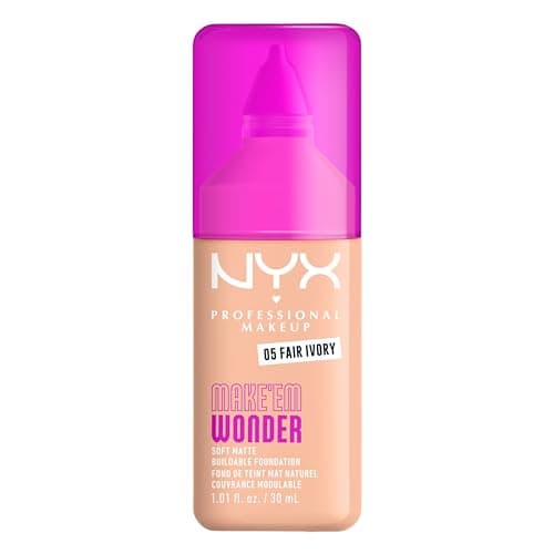 NYX Professional Makeup - Make 'Em Wonder - Foundation - 24h hold - No plaster effect - Hyaluronic Acid and Guarana Extract - Vegan Formula - Shade : Fair Ivory 5-30 ml - Image 3