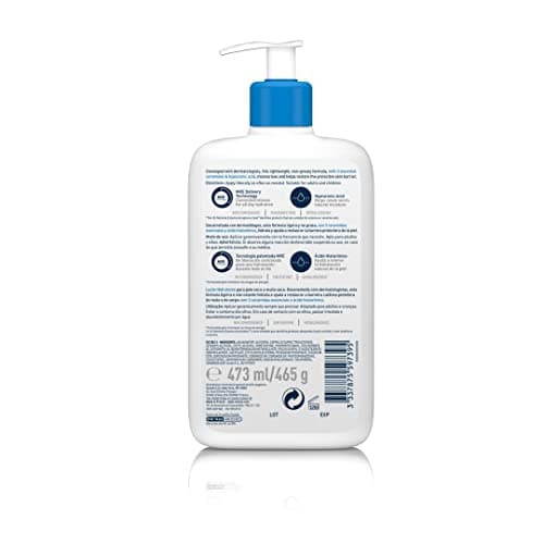 CeraVe Cerave lotion hydratante pour peaux sèches et très sèches, 473 ml, sans parfum - Image 3