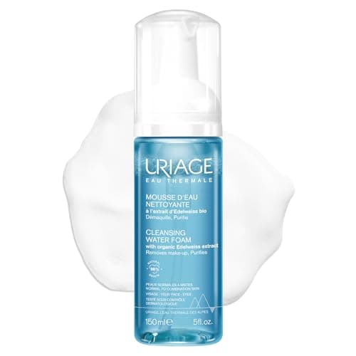 Uriage Edelweiss Organic Cleansing Water Foam - Ultra-Soft, Cleansing & Make-up Remover - Perfectly Removes Makeup, Leaves Skin Soft - Floral - Soap Free - Physiological pH - 150 ml - Image 2