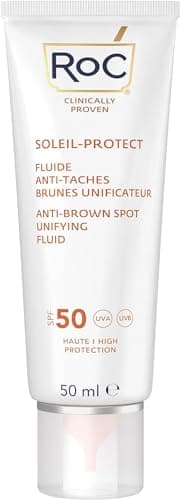 RoC - Soleil-Protect Fluide Anti-Taches Brunes Unificateur SPF 50 - Hydratant pour le Visage - Filtres Anti-UVA et Anti-UVB - Vitamine C - 50 ml - Image 4
