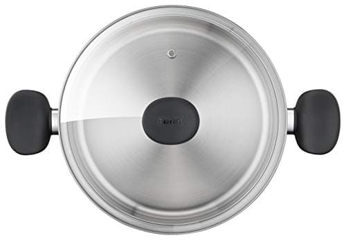 Tefal Primary E3084604 Cooking Pot 24 cm (5 L) + Glass Lid, Induction, High Quality Stainless Steel, 10-Year Warranty, Recipe Book - Image 4