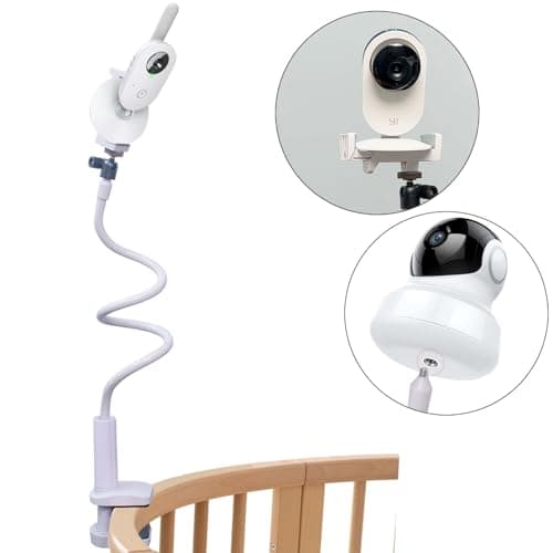 Universal Flexible Baby Video Monitor Stand for Crib Desk Compatible with Hellobaby HB30 HB32 HB35 HB50, Philips Avent SCD843/26 SCD833/26, Vtech VM3250 VM819 - Image 2