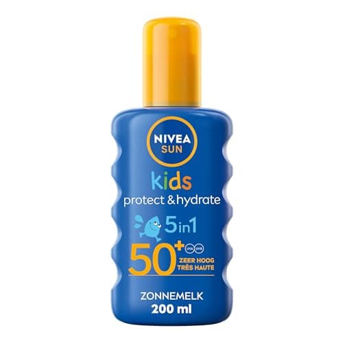 NIVEA SUN Spray Solaire Protect & Hydrate Kids Coloré SPF 50+ 200 ml — Crème Solaire résistante à l'eau — Haute Protection Visage et Corps pour la peau délicate des Enfants - Image 2