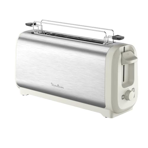 Moulinex Subito, Long Slot Toaster with Bakery Warmer, Faster Golden, Energy Saving, Rise and Stainless Steel, LS5S1AE0 - Image 2