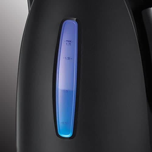 Russell Hobbs Electric Kettle [Ultra Fast] Textures+ (1.7 L, 2400 W, Automatic Opening, 1/2/3 Cup Markers, Energy Saving, LED Lighting, Removable Anti-Limescale Filter) 22591-70 - Image 4
