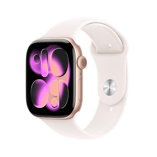 Apple Watch Series 11 [GPS 46mm] Smartwatch with Rose Gold Case and Soft Pink Sport Strap Sleep Score, Activity Tracker, Health Tracker, Screen Always On - Image 3