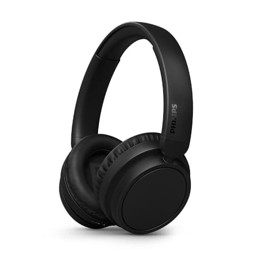 Philips TAH5209BK/00 Casque sans Fil Supra-aural Bluetooth, Isolation phonique Passive, 65 Heures d’autonomie, Son Naturel, appels clairs, Basses dynamiques, Recharge en 2 Heures Via USB-C - Noir - Image 2