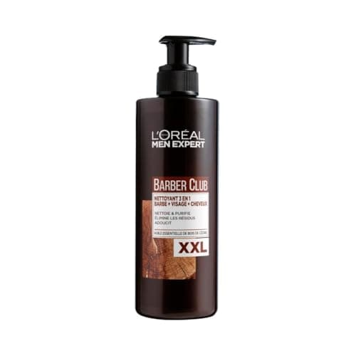 L'Oréal Men Expert BarberClub Nettoyant 3-EN-1 Barbe + Visage + Cheveux Format XXL 400ML - Image 3