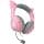 Razer Kraken Kitty V2 Headphones Wired USB RGB Chroma Kitty Ears Lighting Responsive Micro HyperClear Drivers Triforce 40mm Surround Sound 7.1 Rose Quartz (Refurbished) - Image 3