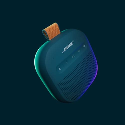 Bose SoundLink Micro (2e gén) Enceinte Portable, Enceinte d’extérieur sans Fil avec Jusqu’à 12h d’autonomie, étanche à l’Eau et étanche à la poussière, Bleu crépuscule - Édition limitée - Image 3