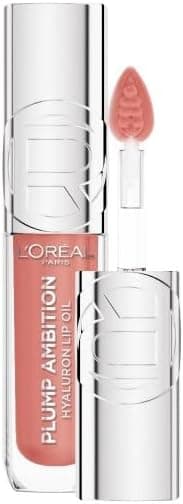 L'Oréal Paris - Hyaluron Lip Oil Gloss - Instantly moisturised and plumped lips - Enriched with Hyaluronic Acid - Plump Ambition - Shade : Worth It - Image 1