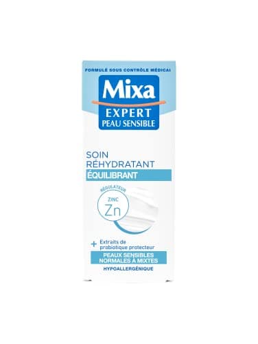 Mixa Expert Peau Sensible - Soin Réhydratant Equilibrant à l'Extrait d'Avoine + Cuivre Régulateur - 50 ml - Image 4