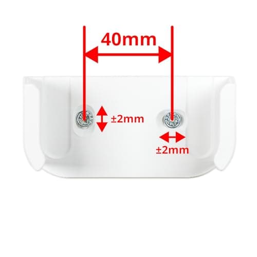 Wall mount for Philips Hue Bridge V2.1 - white - Sturdy bracket with secure hold to insert - Free cable management - Mounting material included - Space-saving wall mounting - Image 3