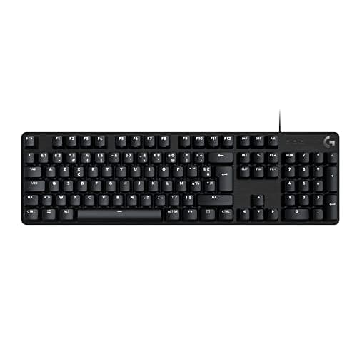 Logitech G G413 SE Large Size Mechanical Gaming Keyboard – Backlit with Touch Mechanical Switches, Anti-Ghosting, Compatible with Windows, MacOS, French AZERTY Keyboard – Black - Image 2