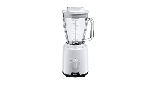 Braun Household PowerBlend 1 JB1050WH 600W 2-Speed Mixer, 1.5L Glass Blender Container and Ice Crusher Function, Kitchen Aid for Crushing, Crushing, Mixing, White - Image 2