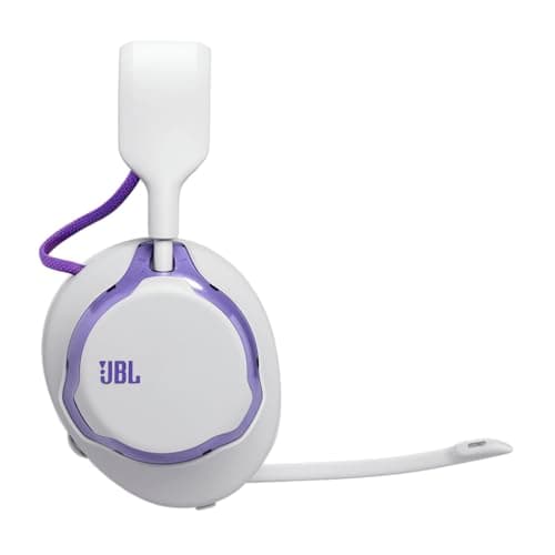 JBL Quantum 650 Wireless Bluetooth Gaming Headset, JBL Quantum Sound, Noise Cancelling Mic, USB-C Cable, 45H Battery Life, Replaceable Parts, Cross-Platform Compatibility, White - Image 4