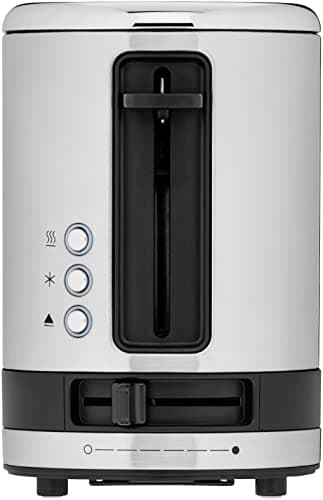 WMF KITCHENminis Grille-Pain, 1 Fente, 600W, Design Extra Compact, 7 niveaux de Brunissage, Réchauffe Viennoiserie, Inox Cromargan Haute Qualité 0414100011 - Image 4