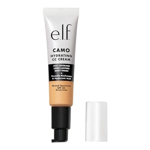 e.l.f. Crème hydratante Camo CC, fond de teint correcteur de couleur pour une finition rosée avec SPF 30, végétalien et sans cruauté envers les animaux, léger 280N - Image 3