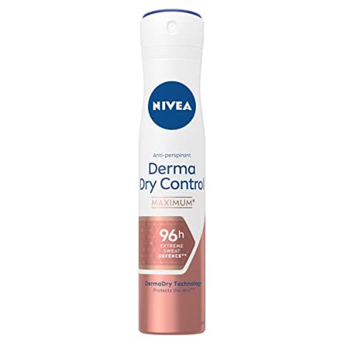 NIVEA Derma Control 96 h Déodorant spray (1 x 200 ml), Détranspirant contre la transpiration excessive, l’humidité et les odeurs, cliniquement approuvé, Déodorant femme à la formule brevetée - Image 3