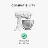 kwmobile Cover Compatible with KitchenAid 4.3-4.8 Liter - Protective Cover with 3 Pockets for Linen Food Processor - Dark Grey - Image 3