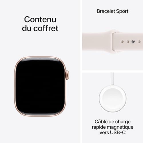 Apple Watch Series 11 [GPS 46mm] Smartwatch with Rose Gold Case and Soft Pink Sport Strap Sleep Score, Activity Tracker, Health Tracker, Screen Always On - Image 8