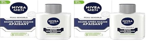 NIVEA MEN Sensitive Skin Aftershave Balm (1 x 100 ml), After Shave Care Enriched with Chamomile & Hazel, Face Care for Men 0% Alcohol for Sensitive Skin (Pack of 2) - Image 3