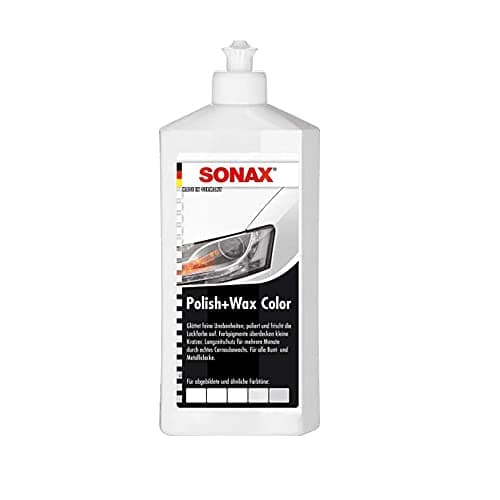 SONAX Polish + Wax Colour NanoPro White (500 ml) Medium Strength Polish with Colour Pigments and Wax Components | No. 02960000-820 - Image 2