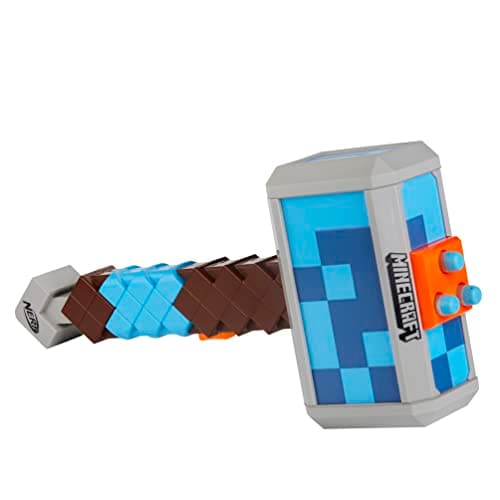 Nerf Minecraft, marteau lance-fléchettes Stormlander, tire 3 fléchettes, inclut 3 fléchettes Nerf Elite officielles - Image 3
