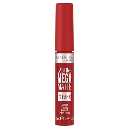 Rimmel London Lasting Mega Matte Liquid Lipstick, Longwear, Moisturizing, Vegan Formula - 500 - Fire Starter, 8 Milliliters - Image 3