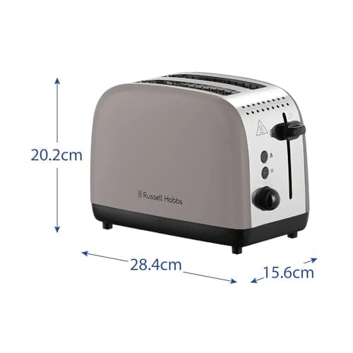 Russell Hobbs Toaster [for 2 slices] Colours Plus Mocha (6 settings, long slots, fast browning, raising, thawing, reheating, roll holder, auto stop, 1100 W) 26931-56 - Image 8