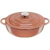 Tefal Lov E2607205 Cast Steel Oval Casserole Dish 28 cm Full Induction + Oven Enamelled Interior Coating, Robust and Eco-Design, Healthy Cooking, Recipe Ebook Included, Terracotta - Image 2