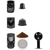 Livoo - DOD217C 4-in-1 Multi-Capsule Coffee Machine - 1400W, 20 bar, 7 volume levels, Nespresso*, Dolce Gusto*, Senseo** type pods and ground coffee - Image 5
