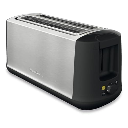 Moulinex Toaster 2 long slots, variable width, 7 browning levels, Stop function, Eco mode, Defrost, Reheat, Crumb tray, Subito Select Inox, LS342D10 - Image 2