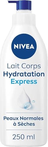 NIVEA Lait corps Hydratation Express 72h (1 x 250 ml) — Lait hydratant à l'Acide Hyaluronique pur — Soin pour le corps hydratant rapide — Sérum nourrissant peaux normales - Image 2