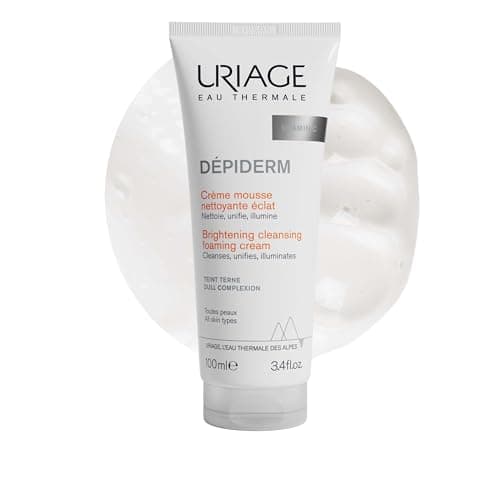 Uriage Dépiderm Crème Mousse Nettoyante Visage Éclat 100 ml - Nettoie, Unifie, Illumine le Teint Terne - Corrige et Prévient les Tâches - Puissance de la Technologie Mela & Vitamine C - Image 2