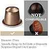 RECAPS Aluminum Espresso Lid Compatible with Reusable Nespresso Foil Capsules | Easy to Fill Your Own Capsules with Our Sticker Lids 120/Pack (Silver) - Image 4