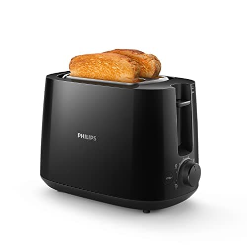 Philips Daily Collection Toaster - 2 Slices, 8 Access Settings. Built-in Bakery Warmer, Compact Design, Auto Shut-Out, Wide Slot, Black (HD2581/90) - Image 3