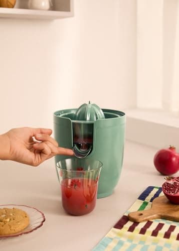 CREATE /JUICER RETRO/Sage Green Electric Citrus Juicer/Includes Two Cones, Anti-Drip System, 280ml Capacity, Easy to Use and Clean, Easy to Use and Clean, 90W - Image 5