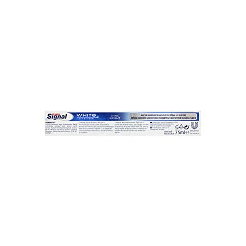 Signal Dentifrice Système Blancheur Eclat Brillance 75ml, Dents Blanches & Eclatantes, Santé Dentaire - Image 6