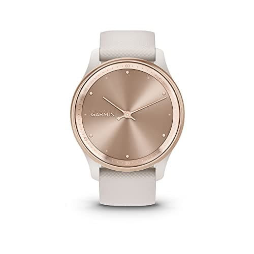 Garmin vívomove Trend – Hybrid Smartwatch – Peach Gold with Ivory Strap - Image 5
