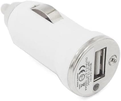 1 x Compact White USB Car Charger for All Mobile Phones iPad, iPhone, iPod, Samsung, HTC, Blackberry, MP3 Players, Digital Cameras, PDA, Apple, Android, Tablet - Image 2