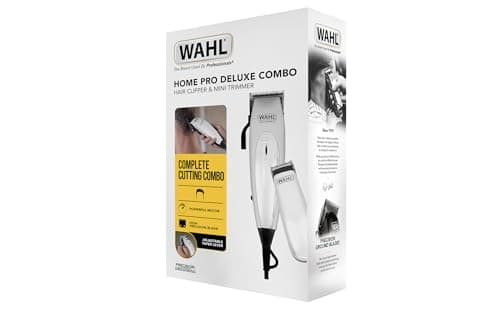 WAHL Home Pro Deluxe Combo Hair Clipper, Wired, with Gradient Lever (1 mm to 3 mm), Quality Self-Sharpening Blade, Does Not Pull Hair 8 Combs, Mini Trimmer for Contours and Finishes - Image 6