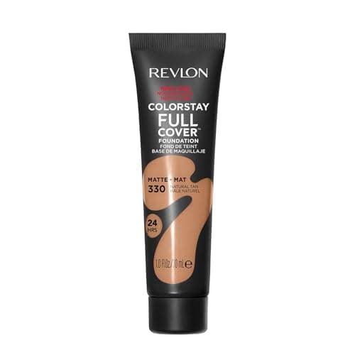 Revlon ColorStay Full Cover - Fond de Teint Couvrant Imperfections - Maquillage Teint - Couvrance optimale et fini mat - Résite à Toutes Épreuves - Effet Seconde Peau - 30ml - N330 Natural Tan - Image 3