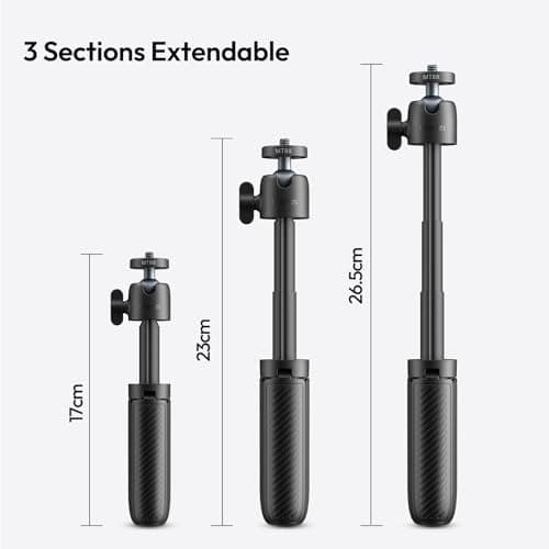 ULANZI MT88 Mini trépied, perche à selfie avec fermeture Velcro et adaptateur pour caméra d'action, trépied de table avec griffe froide, trépied pour DJI Pocket3, pour Insta 360 X5, et caméra d'action - Image 6