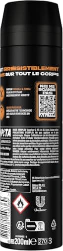 AXE - Déodorant Homme Spray - Dark Temptation - 48h non-stop frais - Parfum chocolat - lot 6x200ml - Image 9