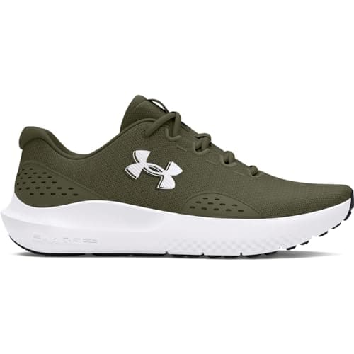 Under Armour UA Charged Surge 4 Men's Trainers Lightweight Breathable Trainers Black/Charcoal Grey/White - Image 8