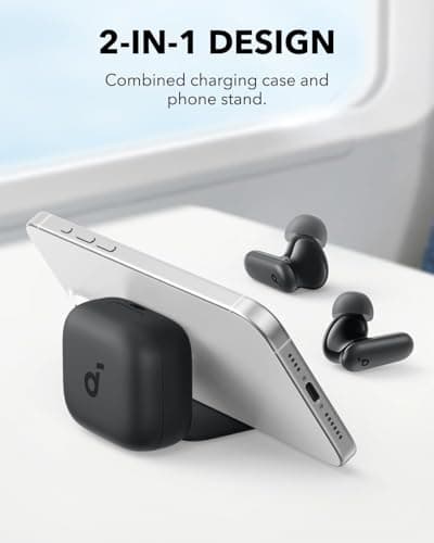 Soundcore Ecouteurs Bluetooth sans Fil P30i by Anker, Écouteurs sans Fil Reduction de Bruit Forte et Intelligente, Basses Puissantes, 45H d'autonomie, Étui 2-en-1 et Support pour téléphone, IP54 - Image 4