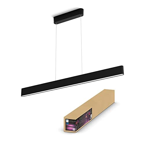 Philips Hue White & Color Ambiance ENSIS Pendant Light 2x39W Black - Pendant light with Bluetooth - Philips light compatible with Alexa, Google Assistant and Apple Homekit - Image 5
