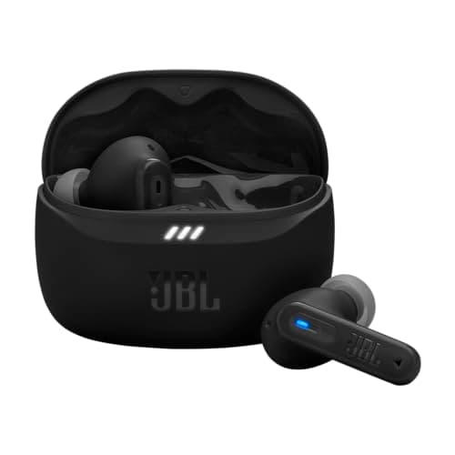 JBL Tune Beam 2, Écouteurs sans Fil Bluetooth, réduction de Bruit, 48 Heures d'autonomie, résistance à l'eau et à la poussière IP54, Connexion multipoint, Conception Intra sur Tige, Noir - Image 2