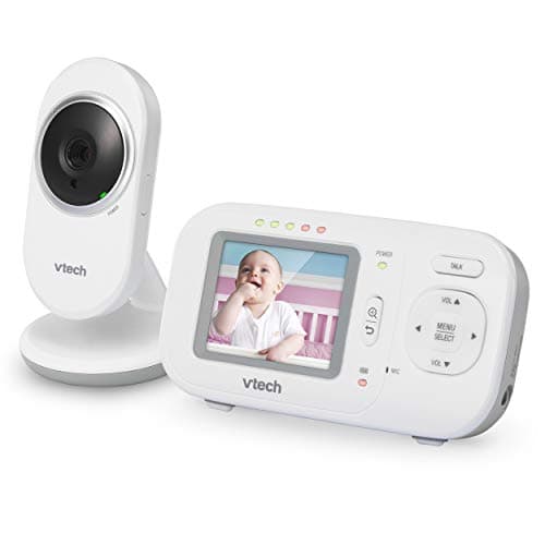 VTech VM320 2.4 Inch Digital Video Full Color Baby Monitor with Automatic Night Vision White - Image 3